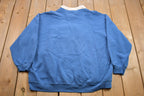 Vintage 1990s Cute Grandparent Embroidered Collared Sweater