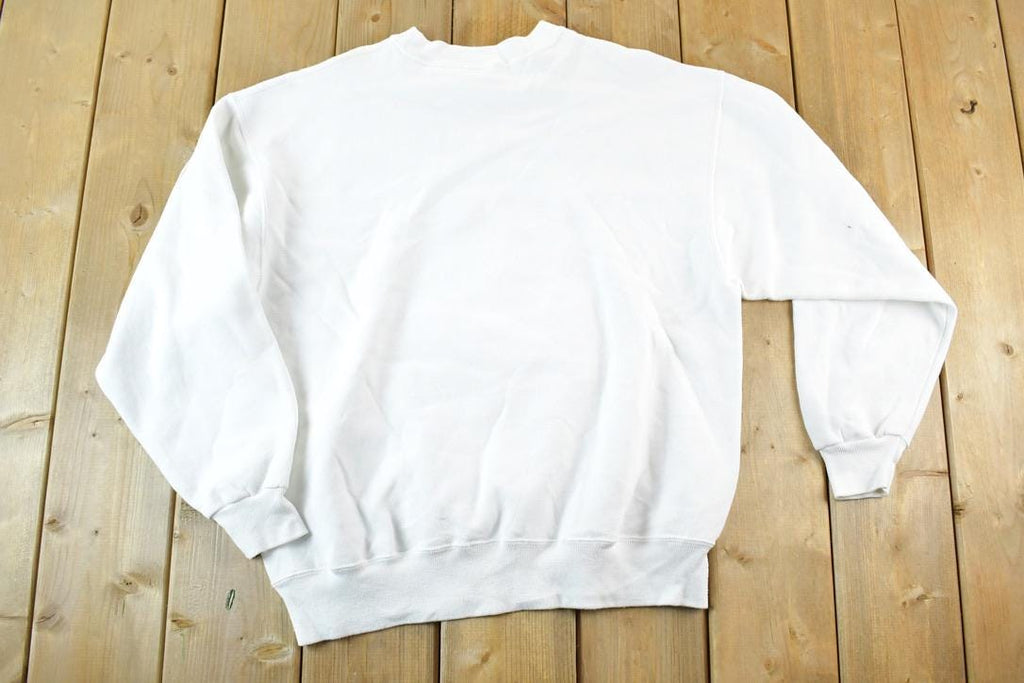 Vintage 1990s AOP Santa Christmas Crewneck Sweatshirt Mens XL