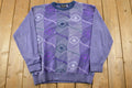Vintage 1990s Tosani Canada Knit Crewneck Sweater  90s Crewneck  Made In Canada  Preppy