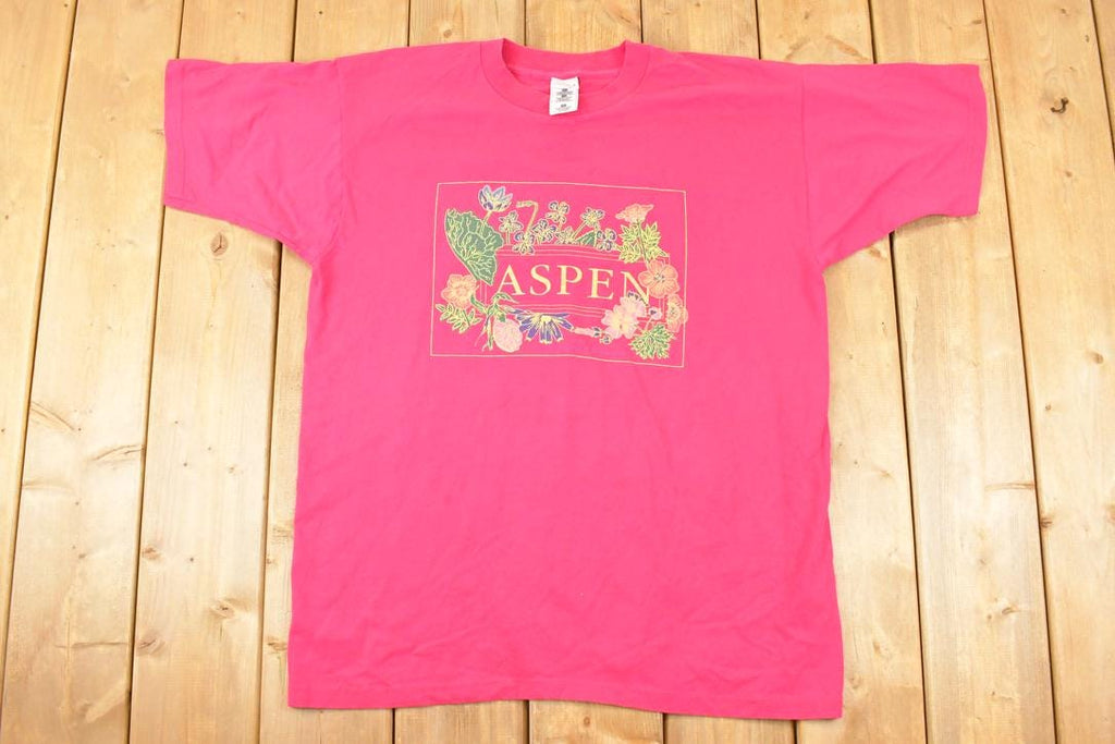 Vintage 1990s Aspen Souvenir Travel T-Shirt Men's XL