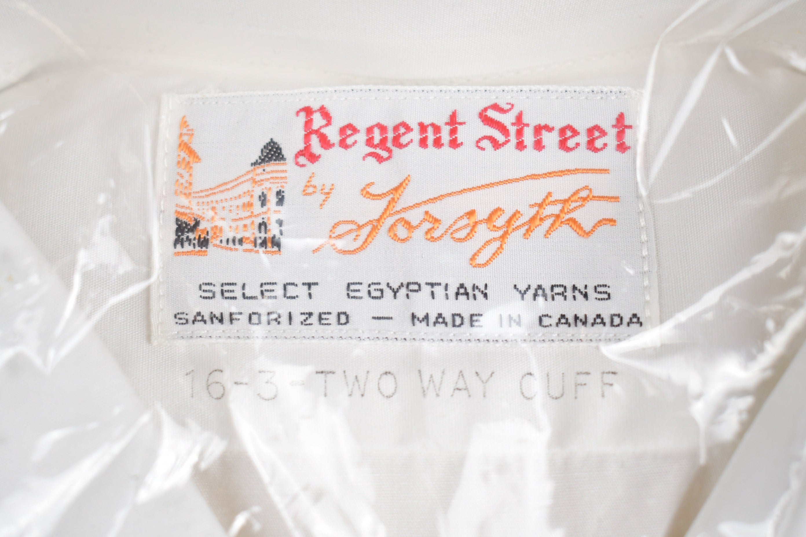 Vintage 1980s New in Packaging Regent Street Jossyth Button Up Shirt