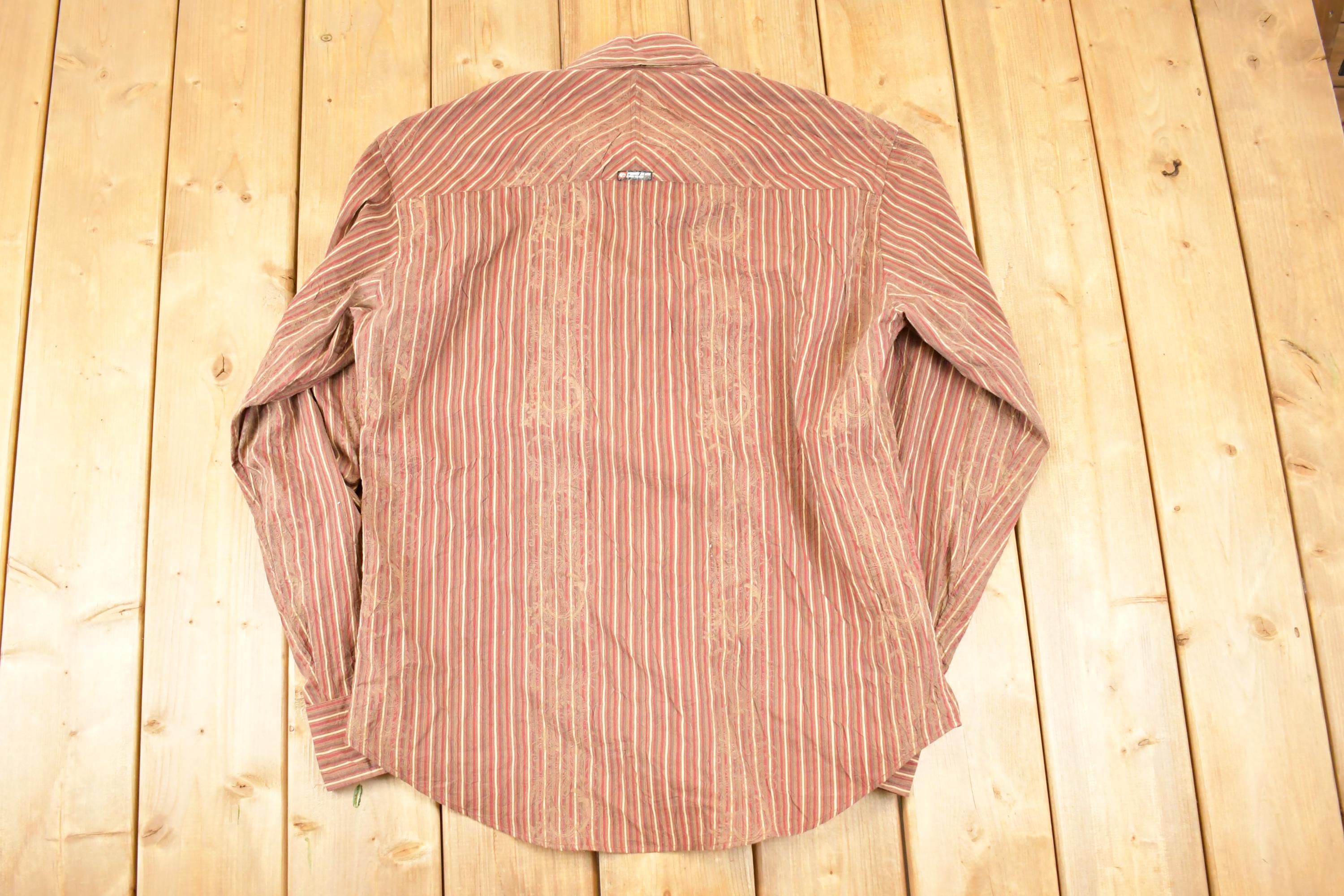 Vintage Y2K Point Zero Button Up Shirt Men's L