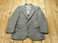 Vintage 1980s 100% Pure Scottish Wool Two Button Blazer Jacket