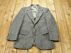 Vintage 1980s 100% Pure Scottish Wool Two Button Blazer Jacket