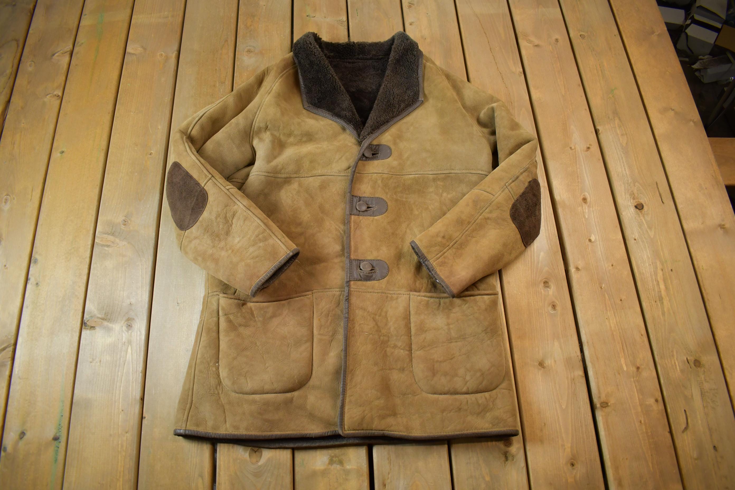 Vintage 1980s Skin Deep Shearling Jacket Made in New Zealand