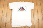 Vintage 1990s Love Birds Text Logo Souvenir Travel T-Shirt Women's XL