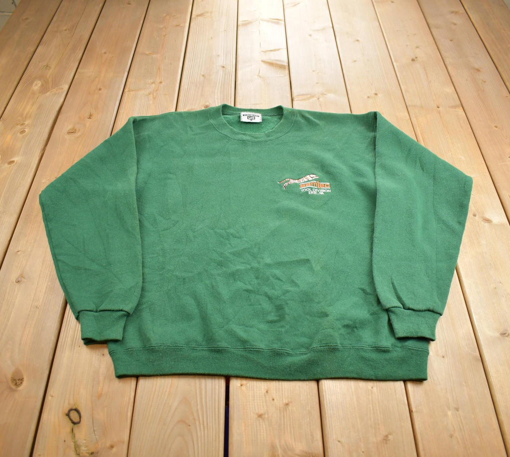 Vintage 1990s Samtec Tool Division Erie PA Lee Heavyweight Crewneck Sweatshirt Made In USA