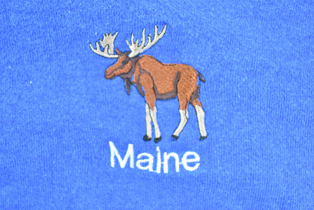 Vintage 1990s Maine Moose Crewneck Sweatshirt