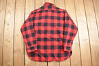 Vintage 1970s Pilgrim Buffalo Plaid Button Up Shirt