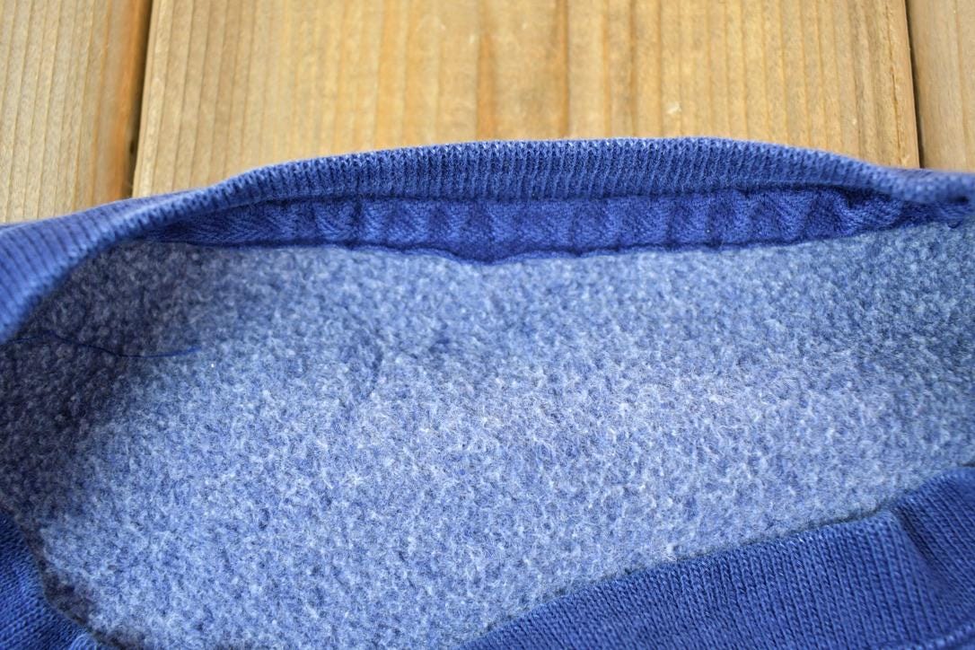 Vintage 1990s University Of Michigan Wolverines Collegiate Crewneck  Embroidered M  NCAA Sweatshirt  Sportswear  Americana