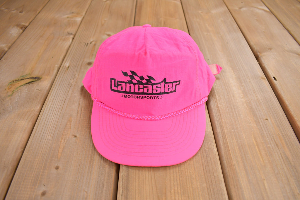 Vintage 1990s Lancaster Motorsports Strap Back Hat