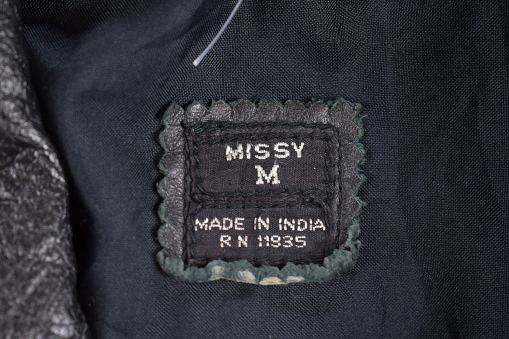 Vintage 1990s Missy M Long Leather Coat