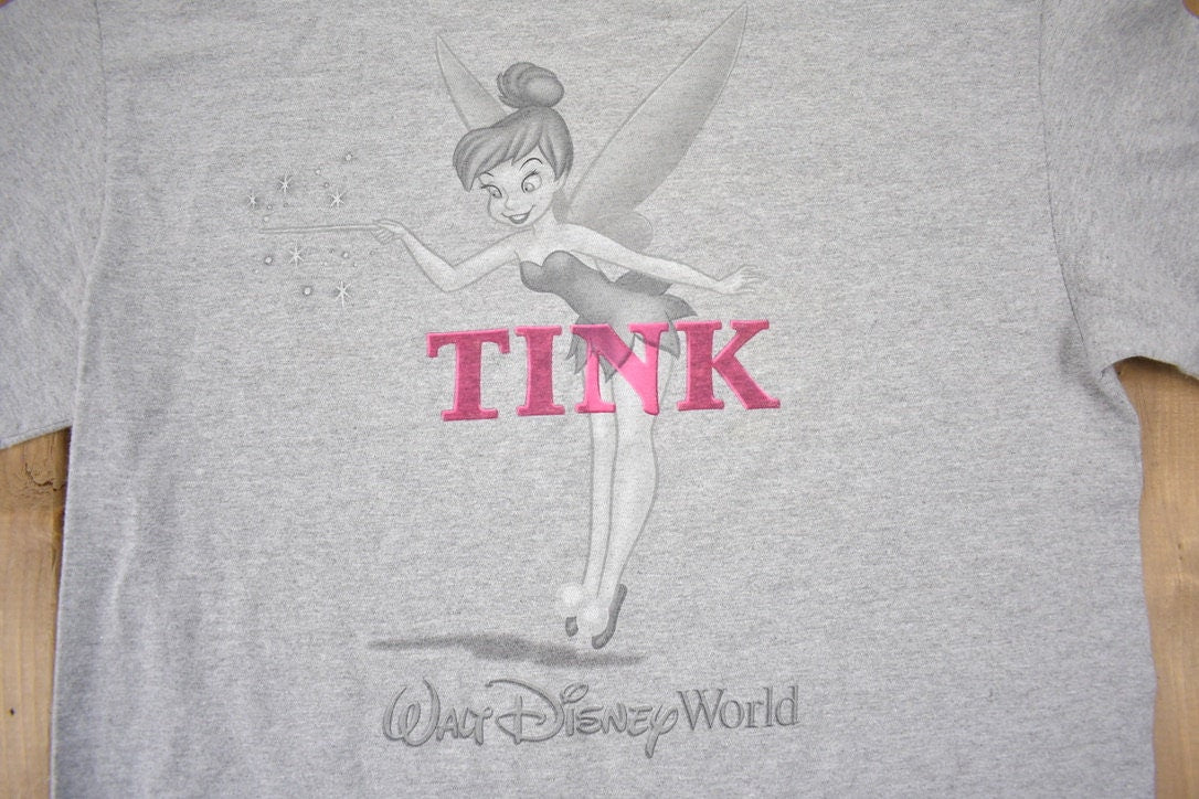 Vintage 1990s Disney Tinkerbell TINK Cartoon T-Shirt