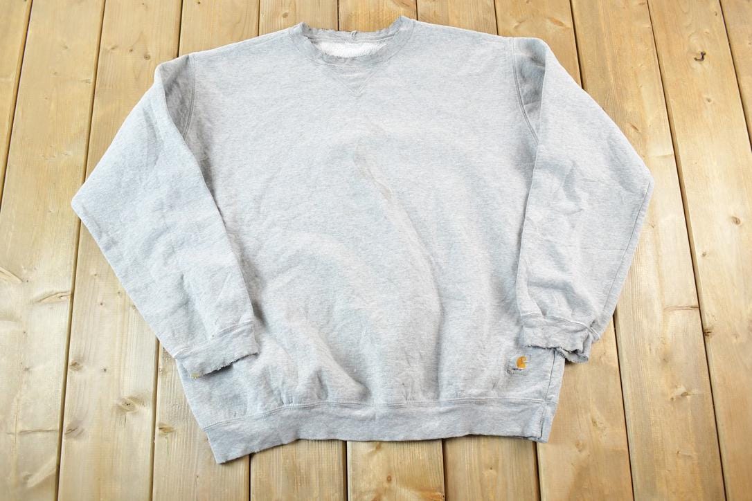 Vintage Distressed Carhartt Crewneck Sweatshirt Mens XL