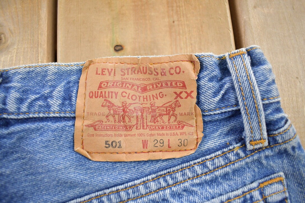 Vintage 1990s Levi's 501 Jeans Size 29x30