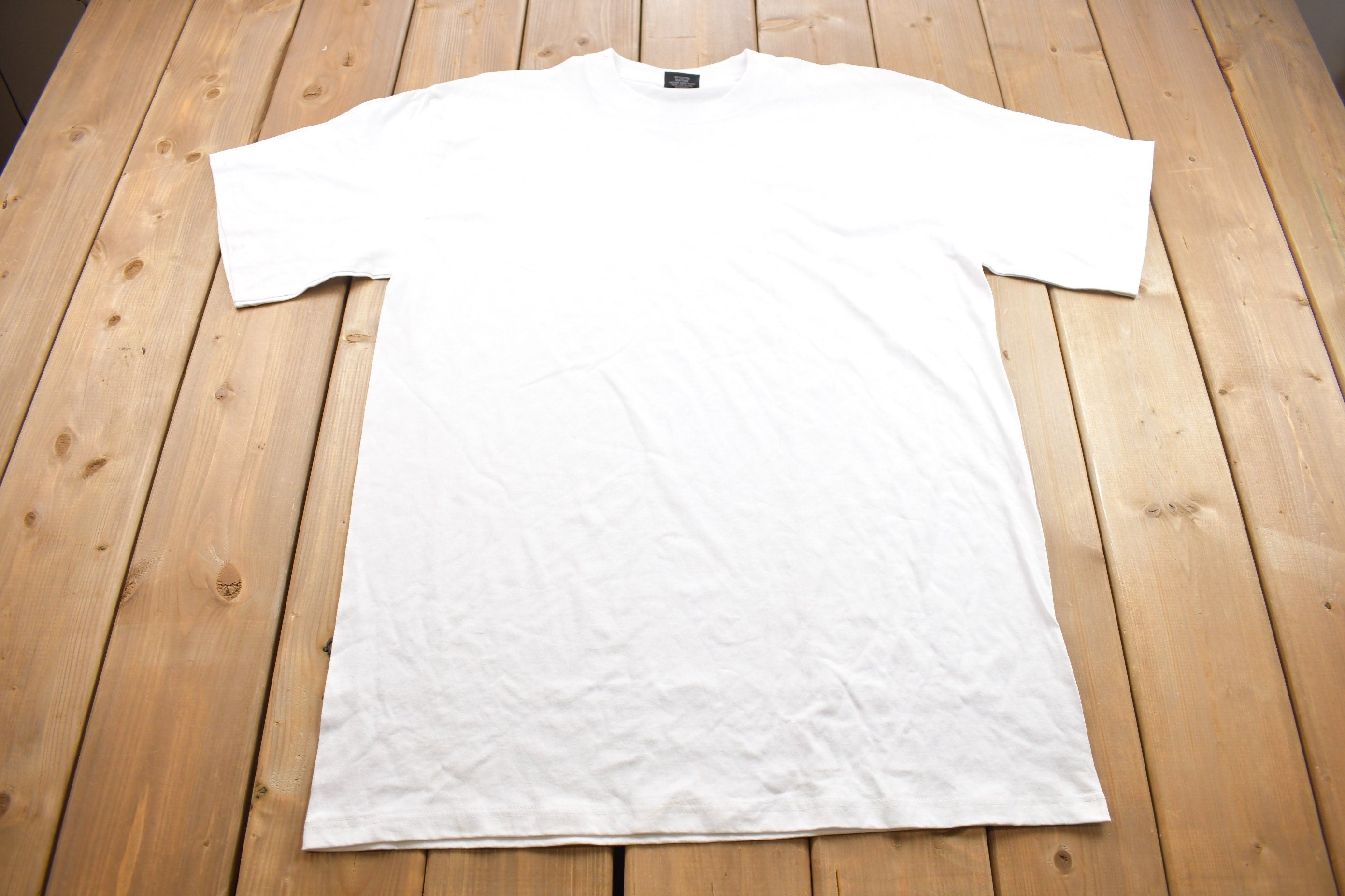 Vintage 1990s Blank White T Shirt