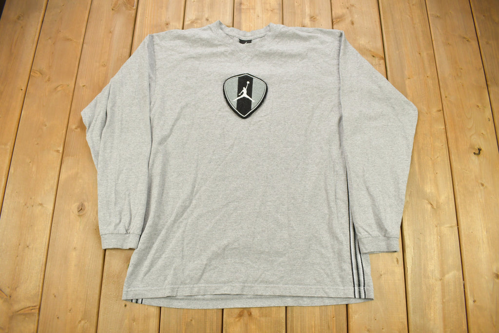 Vintage 1990s Jordan Embroidered Long Sleeve T-Shirt