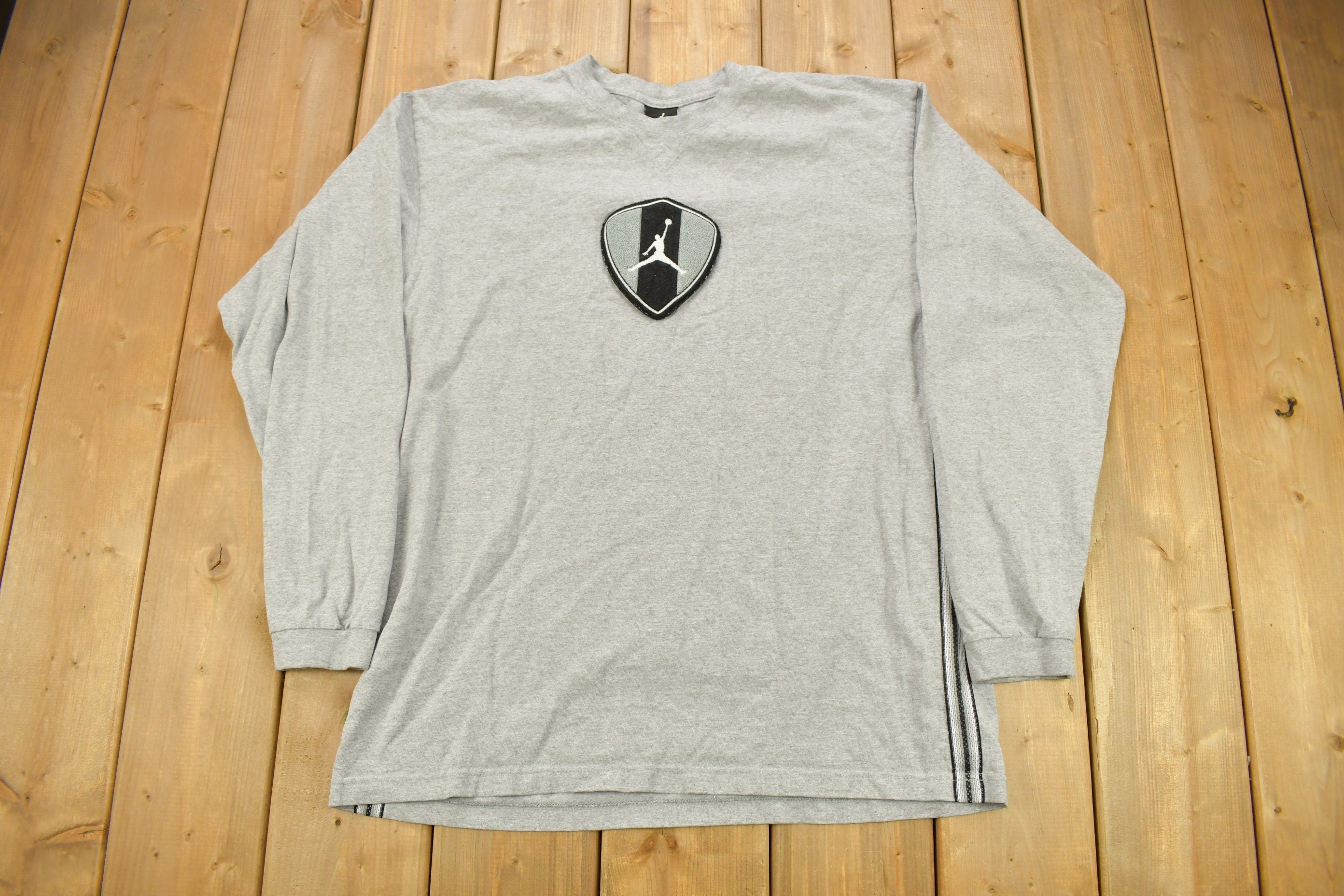 Vintage 1990s Jordan Embroidered Long Sleeve T-Shirt