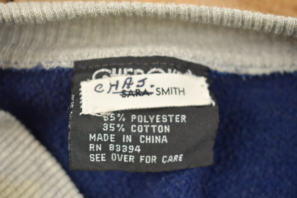 Vintage 1990s Cherokee Varsity Button Up Sweatshirt
