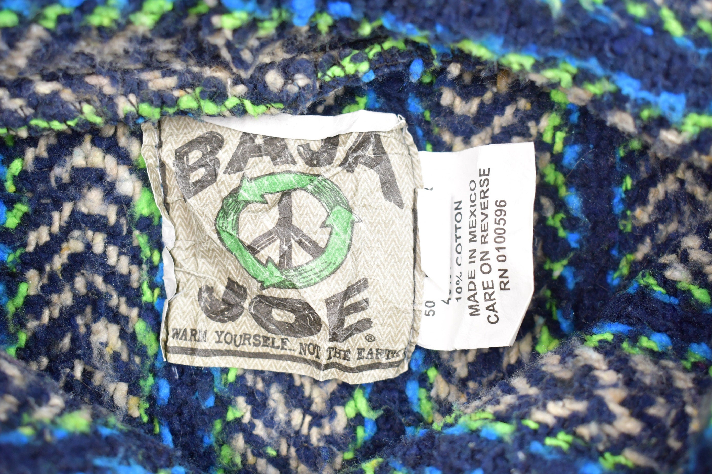 Vintage 1990s Baja Joe Blanket Hoodie
