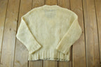 Vintage 1990s Mont Blanc hand Loomed Knit US Olympic Teams Sweater V neck Sweater