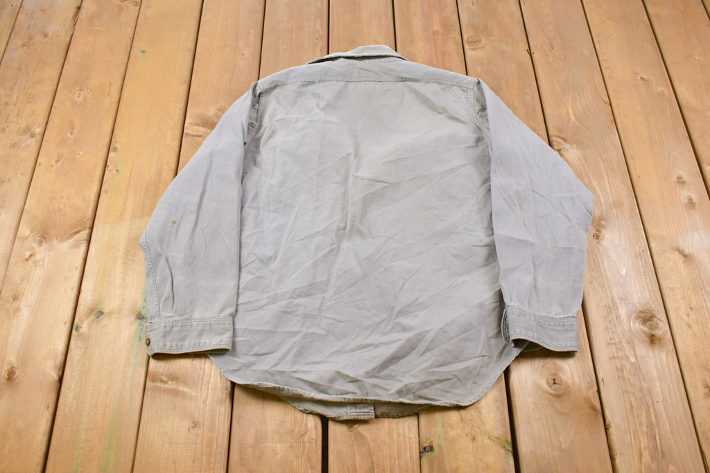 Vintage 1990s Key Imperial Paint Splatter Button Up Shirt