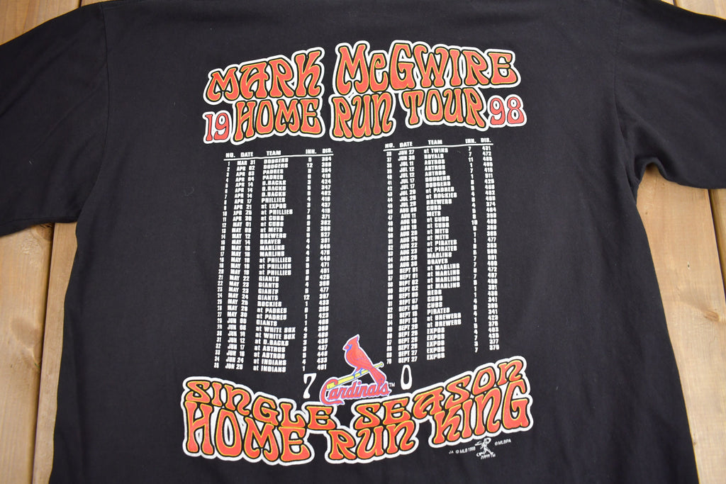Vintage 1998 Mark McGwire St Louis Cardinals MLB T-Shirt