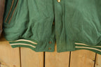 Vintage 1990s Green Bay Packers NFL Wool Leather Varsity Jacket Men's Large