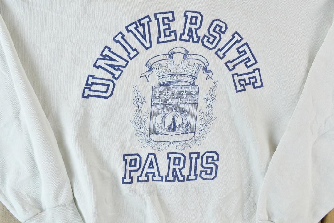 Vintage 1980s Paris Universite Collegiate Crewneck