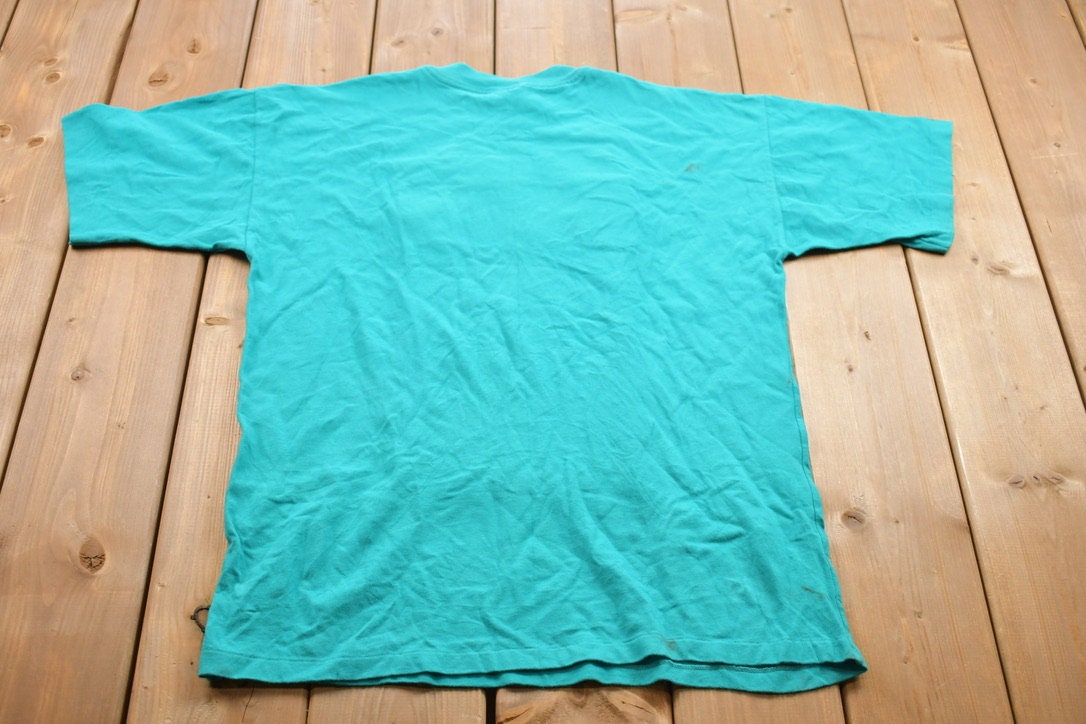 Vintage 1990s Embroidered Hefty Ecstasy Rave Graphic T-Shirt