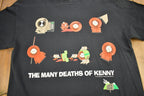 Vintage 1998 The Many Deaths Of Kenny South Park Graphic T-Shirt