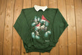 Vintage 1990s Snowy Cardinals Crewneck Sweatshirt