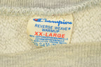 Vintage 1980's Champion Reverse Weave Warm-up Collegiate Crewneck University of Niagara Heavily Distressed.