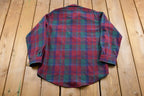 Vintage 1970s Pendleton Plaid Button Up Shirt Vintage Flannel