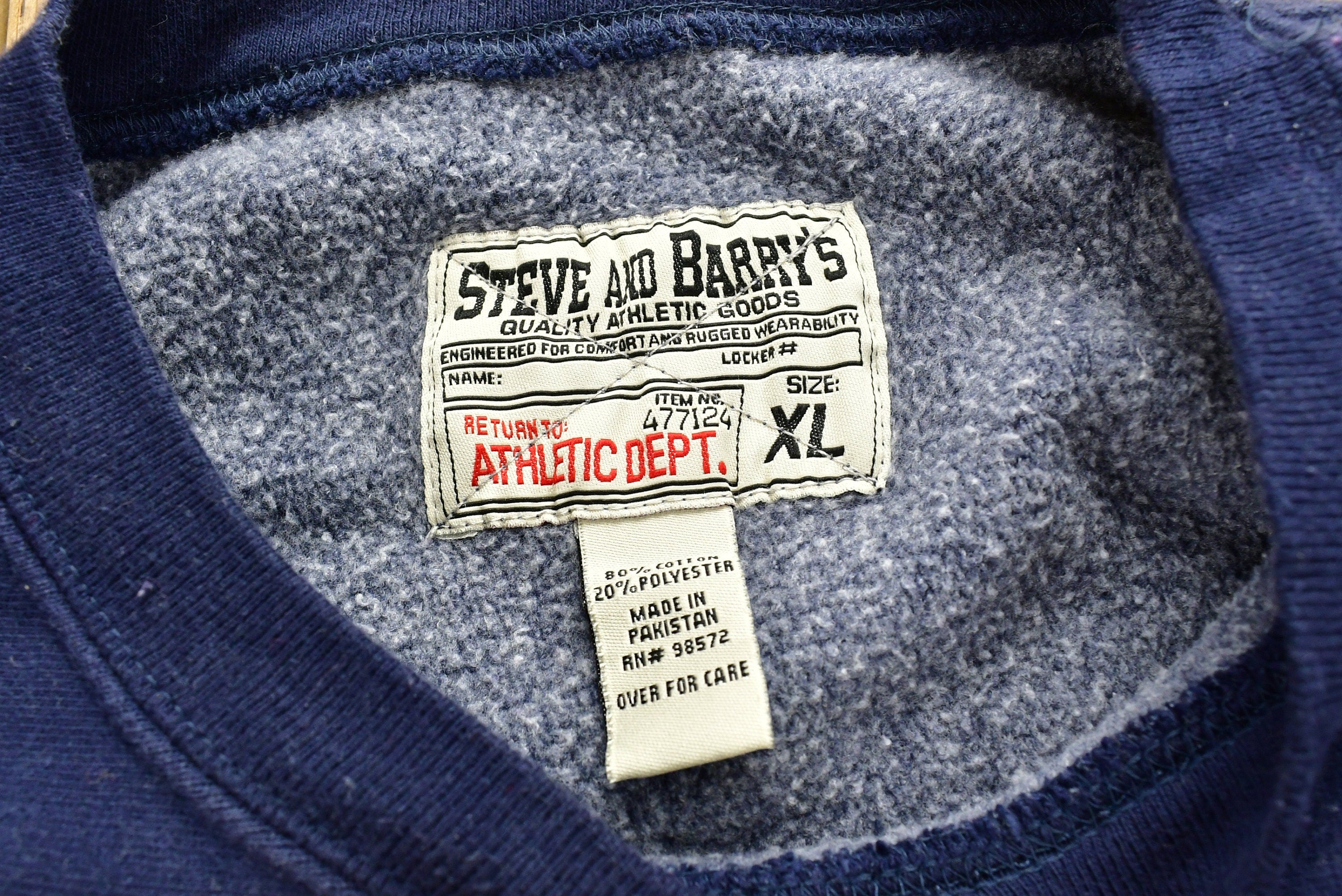 Vintage 1990s USA Embroidered Spell Out Crewneck Sweatshirt