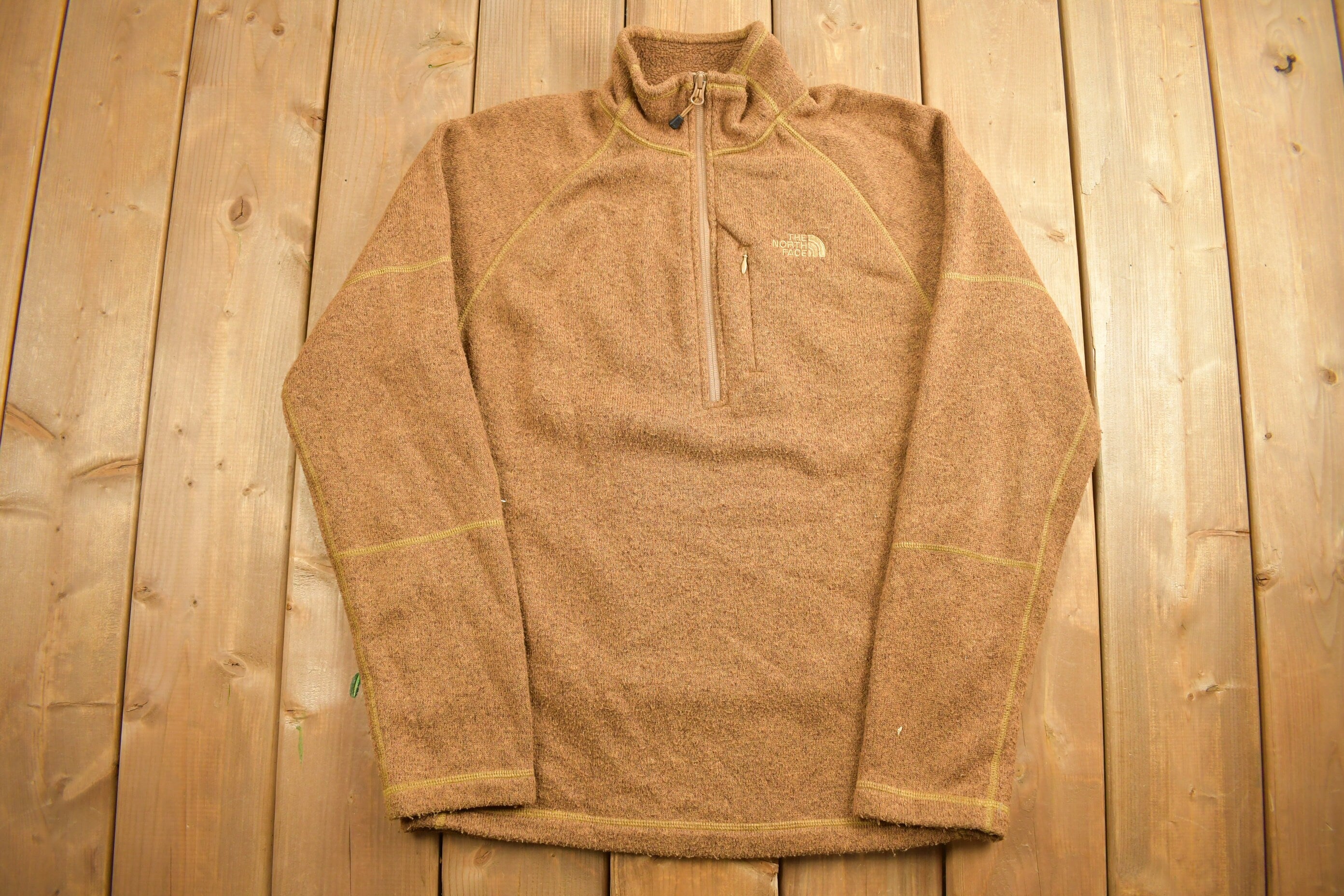 Vintage 1990s Brown The North Face Fleece Sweater