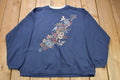 Vintage 1990s Cute Flowers & Birds Crewneck Sweater