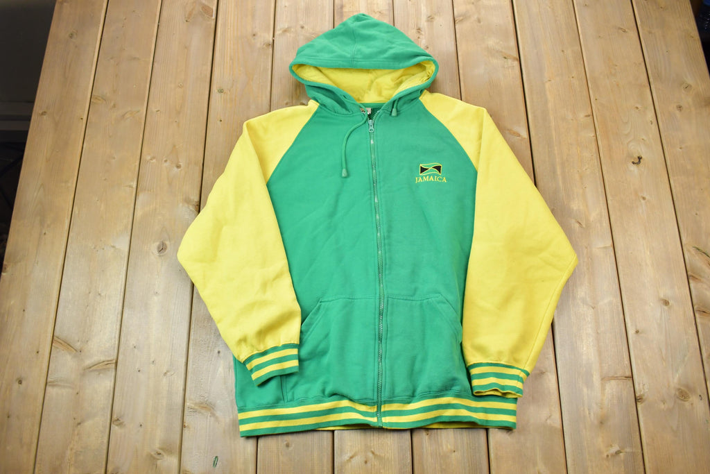 Vintage 1990s Jamaica Reserve Sportswear Hoodie Sweatshirt