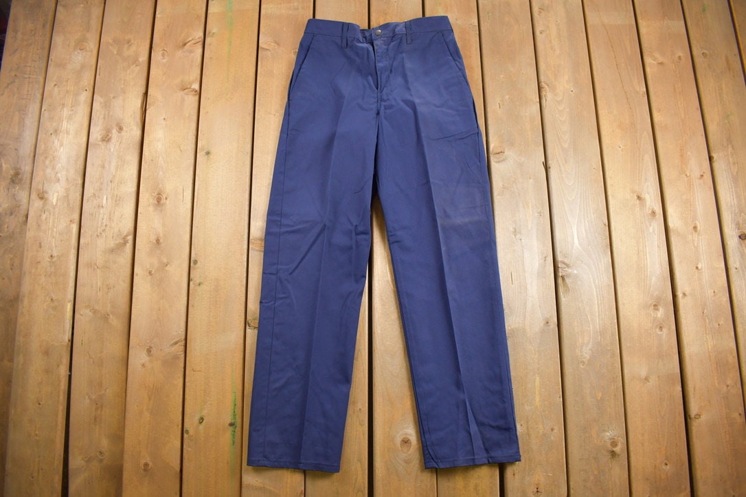 Deadstock Vintage 1980s Steelworks Pleated Trousers Size 30 x 31