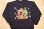 Vintage 1990s Christmas Graphic Crewneck Sweater , 90s Holiday Crewneck , Winter Wear , Festive Graphic , Snowflake , Christmas Tree