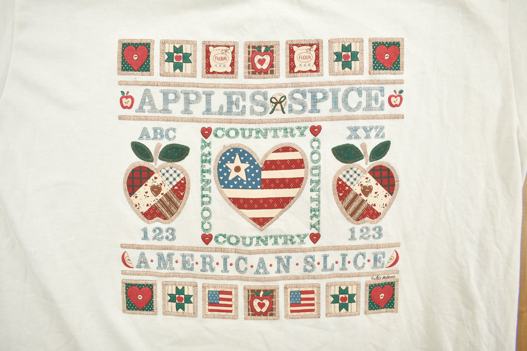 Vintage 1990s Apple Spice Country Themed Graphic T-Shirt