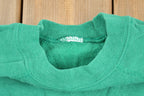 Vintage 1980s Green Raglan Crewneck Sweatshirt
