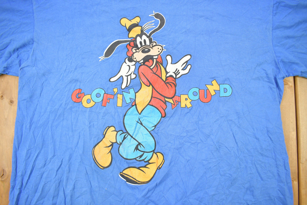 Vintage 1990s Disney Goofy Goofin Around Graphic Cartoon T-Shirt