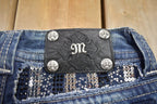 Vintage Y2K Miss Me Bedazzled Low Rise Jeans Size 26x31