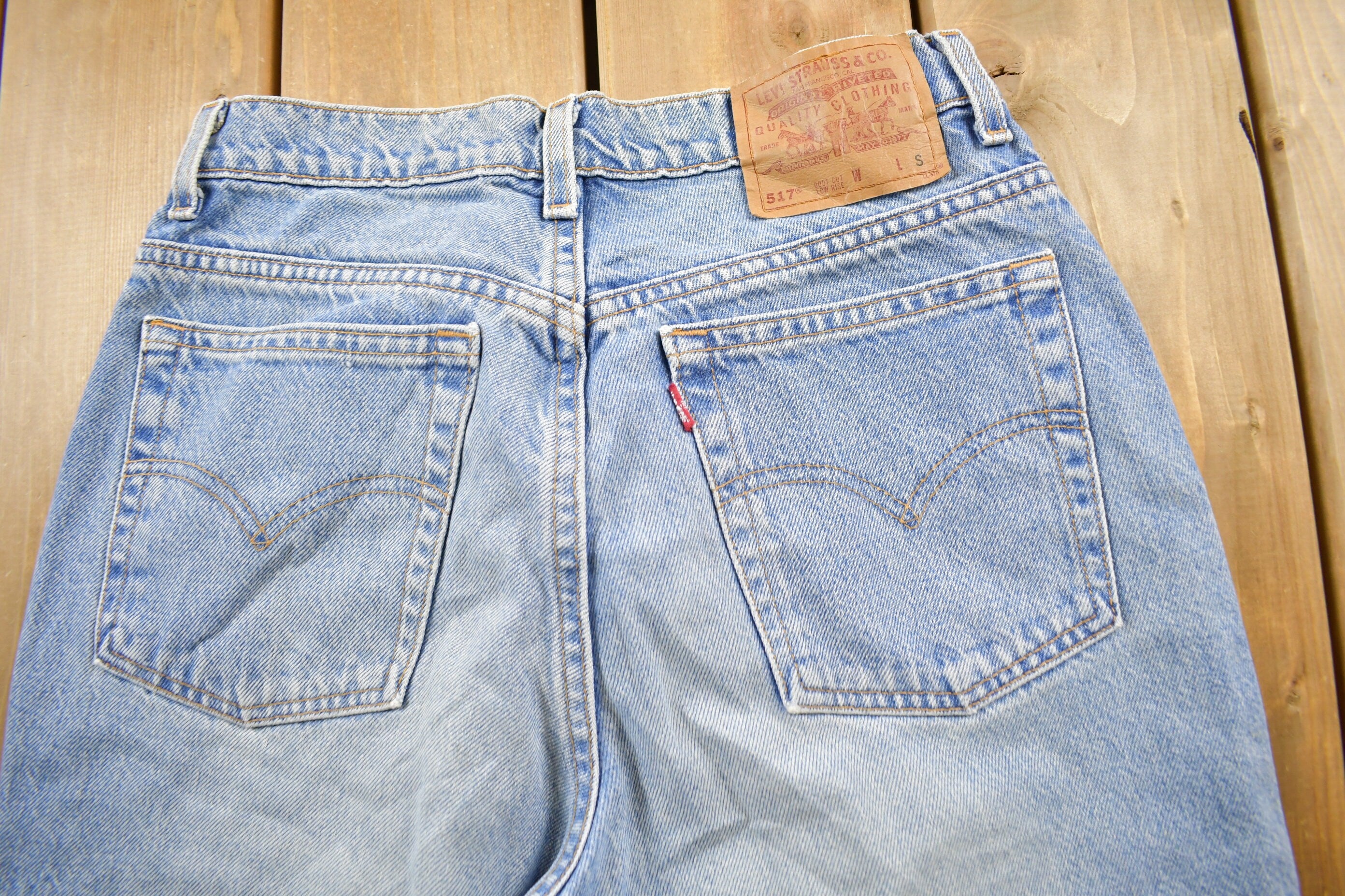 Vintage 1990s Levi's 517 Boot Cut Low Rise Women's Jeans Size 30 x 34
