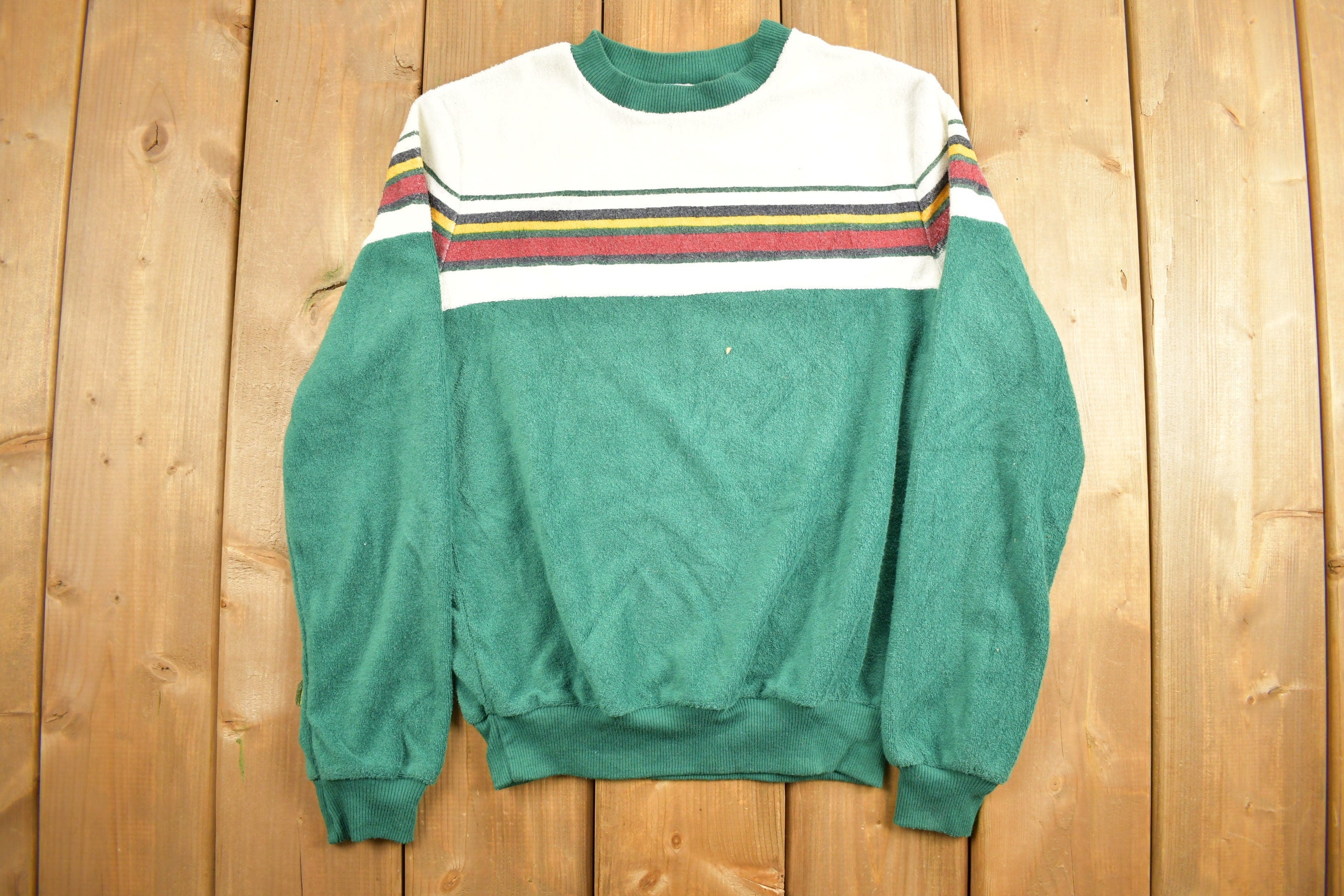 Vintage 1990s Present Co Stripe Sweatshirt