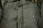 Vintage 1970s Full Length Fur Hooded Puffer Jacket