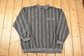 Vintage 1990s Harbour Bay Knit Button Up Shirt Mens XL