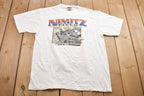 Vintage 1990s Nimitz Field 1940-1997 Fighter Jet Graphic T-Shirt