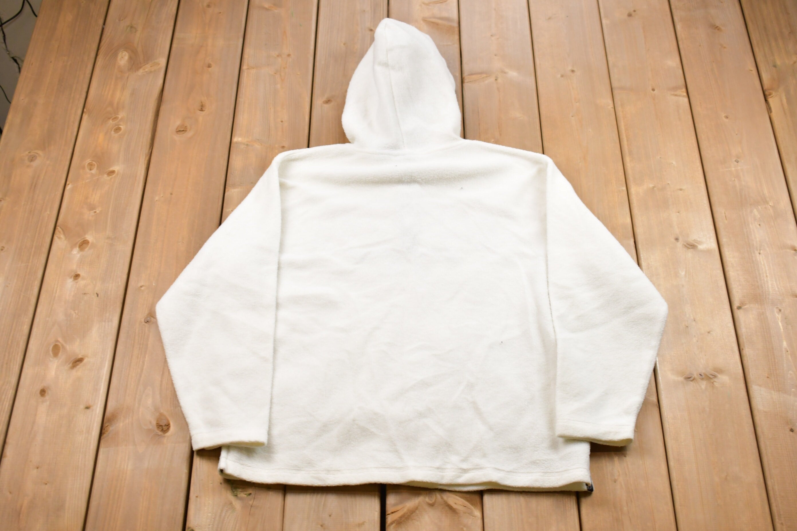 Vintage 1990s Fleece Nascar Quarter Zip Hoodie